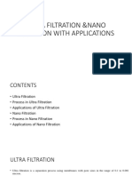 Ultra Filtration &nano Filtration With Applications