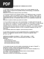 Clase 4 PROBLEMAS DE TURBINAS DE VAPOR