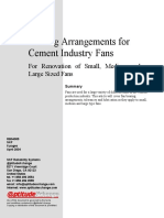 Bearing Arragements For Cement Industry Fans