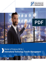 Master of Science (M.SC.) : International Technology Transfer Management