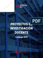 Catalogo Proyectos de Investigación Docente - 2019 UCV