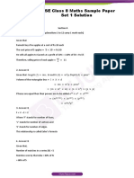 CBSE Class 8 Maths Sample Paper Set 1 Solution