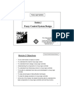 Fuzzy Control System Design: Module 2 Objectives