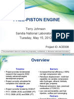 Free-Piston Engine: Terry Johnson Sandia National Laboratories Tuesday, May 15, 2012