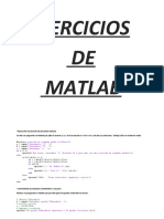 EJERCICIOS Matlab