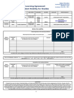 Learning Agreement Student Mobility For Studies