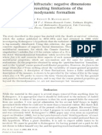 (Mandelbrot, 1991) Random Multifractals Negative Dimensions and The Resulting Limitations of The Thermodynamic Formalism