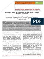 Exceedance Level of Air Pollutants in An Urban Area As A Tool For Designing Air Purifiers