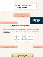 Nomenclatura de Alquinos