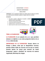 Emprendimiento - Segundo Periodo - Actividad Ii - Grado Septimo