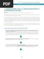 II. Orientaciones para La Retroalimnetación y Compromiso de Mejora