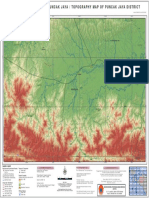 Peta Topografi Kabupaten Puncak Jaya / Topography Map of Puncak Jaya District