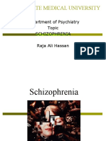 Semey State Medical University: Department of Psychiatry Topic Schizophrenia Raja Ali Hassan