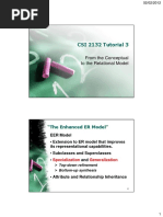 CSI 2132 Tutorial 3: From The Conceptual To The Relational Model