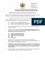 3 Final Copy of UZ Student Loan Application Form PDF