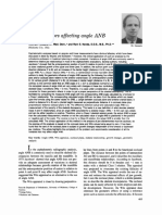 Hussles Analisis of Factors That Affect The ANB Angle