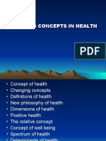 Changing Concepts of Health