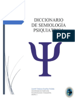 Diccionario de Semiologia Psiquiatrica