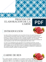 Proceso de Elaboración de La Carne