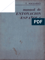 (Editorial Revolucionaria) Tomás Navarro Tomás - Manual de Entonación Española (1968, Editorial Revolucionaria) PDF