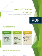 Sector of Tourism Industry