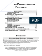 Curso en Preparacion para Bautizarse