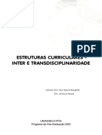 Estruturas Curriculares - Inter e Transdisciplinaridade