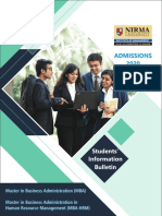 Admissions 2020: Students' Information Bulletin