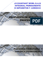 Propuesta Asesoria Integral de Impuestos y Juridica