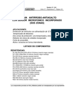 Alarma Antirrobo-Antiasalto Con Sensor Microfonico Incorporado (Dos Zonas) N 291