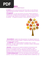 10 VALORES Grado 7