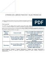 Atraso en Libros Fisicos y Electronicos