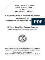 1.1.2 - M.Tech EEE (PEED) Course Structure 2017 18