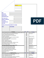 Fire Risk Assessment Checklist