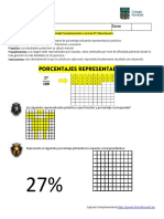 Nombre Curso: ¿La Siguiente Representación Pictórica A Que Fracción y Porcentaje Corresponde?