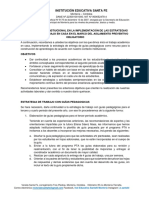 Acompañamiento Estrategia Educativa de Trabajo en Casa