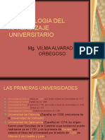 Metodologia Del Aprendizaje Universitario: Mg. Vilma Alvarado Orbegoso