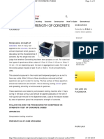 Compressive Strength of Concrete Cubes