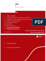 Gestão Financeira: Rendibilidades Fluxos Caixa