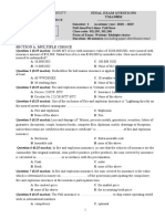 Final Exam Questions TMA308M