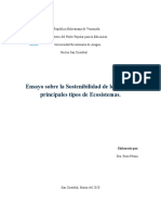 Ensayo Sobre La Sostenibilidad de Los Cuatro Principales Tipos de Ecosistemas.k