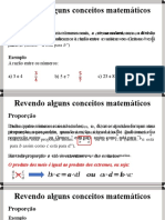 Revendo Conceitos Básicos Da Matemática - Razão, Proporção e Grandezas