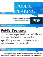 Public Speaking: Oral Communication