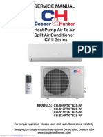 Service Manual: Heat Pump Air To Air Split Air Conditioner Icy Ii