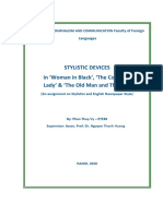 Stylistic Devices in Woman in Black', The Colonel's Lady' & The Old Man and The Sea'