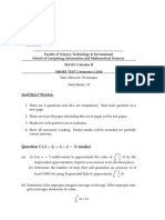 MA112 Test 2 Semester 2 2018