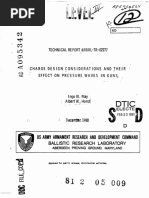 Charge Design and Their Effect On Pressure Wave in Gun