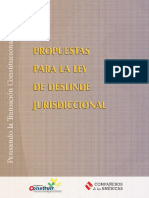 Propuesta para La Ley de Deslinde Jurisdiccional