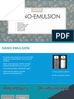 Nano-Emulsion: Advantages and Disadvantages Preparation Stability Sign Application