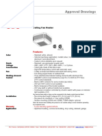 Approval Drawings: Ceiling Fan Heater